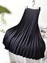 Trendy High-Waisted Pleated Skirt - Sofia