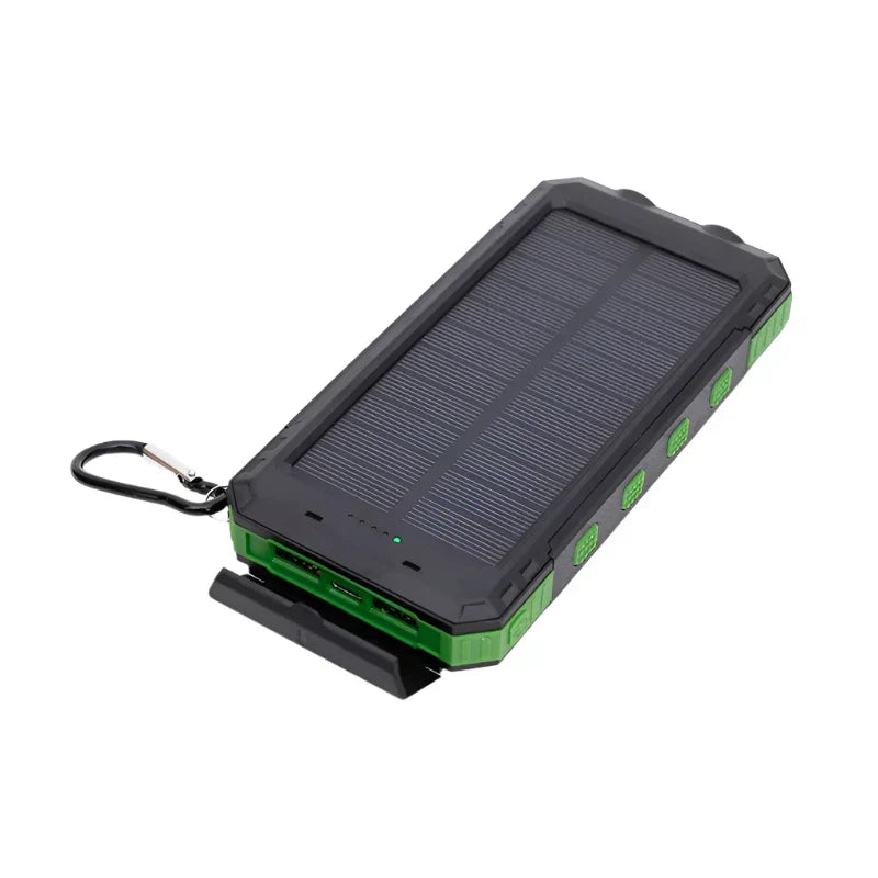 Solarbetriebene Powerbank mit Taschenlampe – SolarCharge Pro