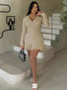 Strick-Minikleid mit Rückenausschnitt und Bandage-Design – Amira