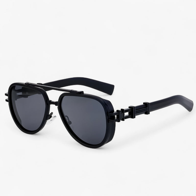 Oversized Steampunk-Sonnenbrille mit Polarisierten Gläsern – Arclight