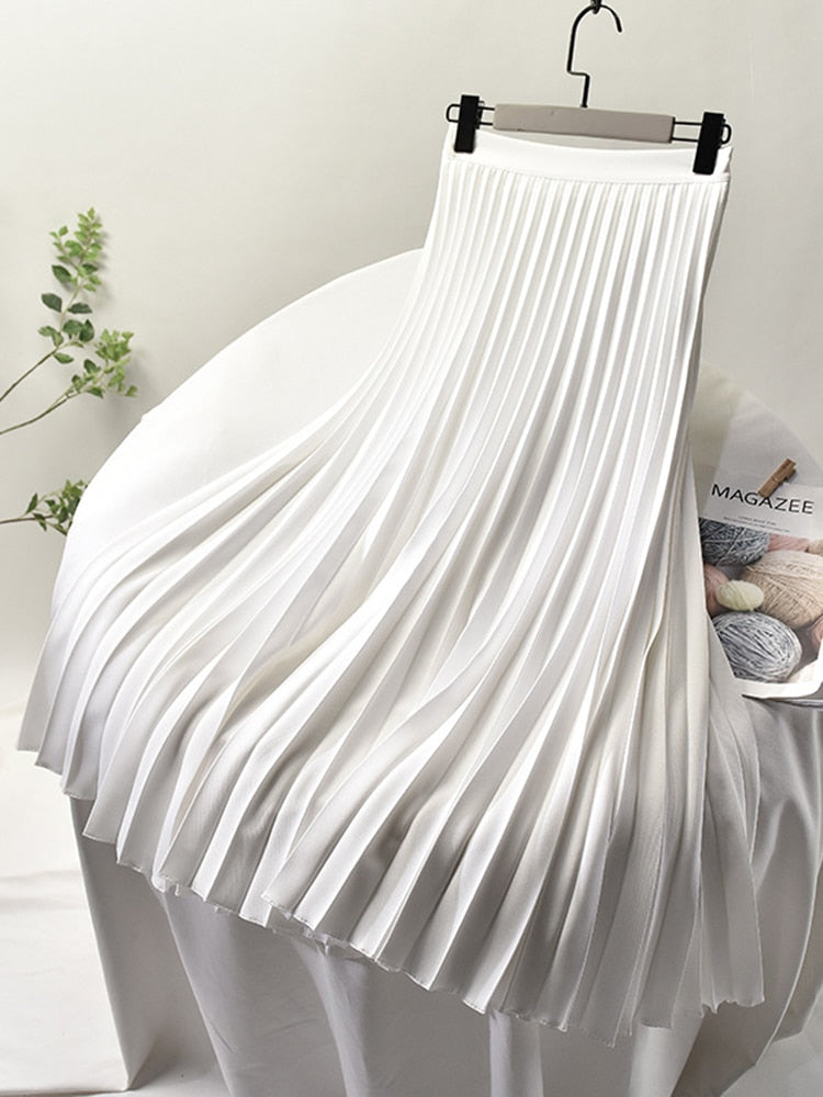 Trendy High-Waisted Pleated Skirt - Sofia