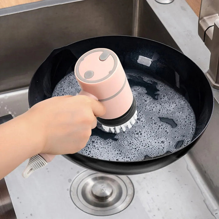 Automatic rotating dishwashing brush with powerful cleaning - Scruba
