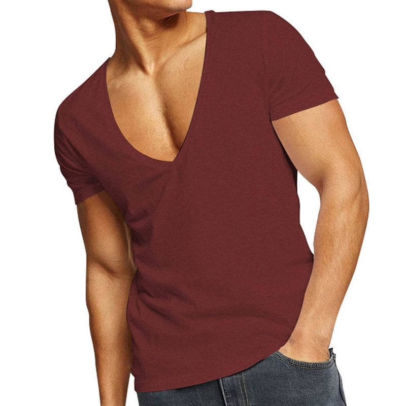 Lässiges & Figurbetontes Herren V-Ausschnitt T-Shirt – Jonas