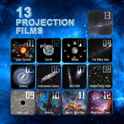 13-in-1 Galaxy Nachtlampe & Projektor – Orion