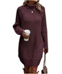 Herbstliches Strickkleid mit Rollkragen – Maris