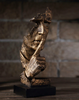 Abstracte goldene Skulptur – Soren