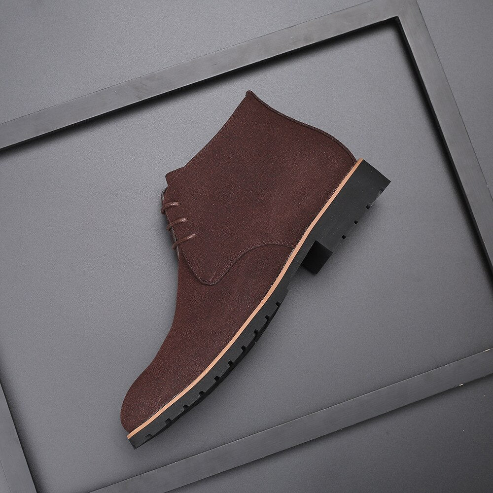 Leder-Suede-Stiefeletten für Herren - Hudson