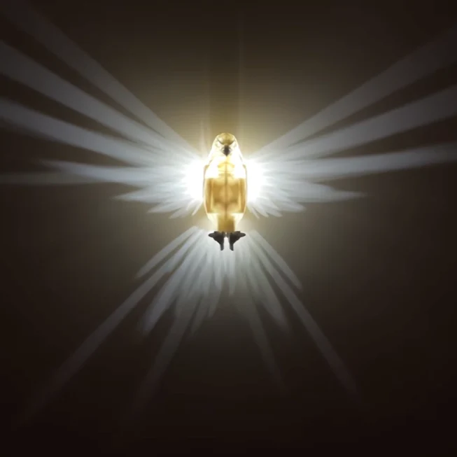 Beleuchtete Flügel Wandleuchte - LumaWings