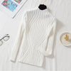 Damen Strickpullover mit Rollkragen und langen Ärmeln – Elodie