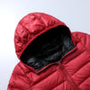 Wendbare Daunenjacke mit Kapuze – Soraya