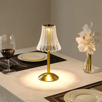 Goldene Kristall-Tischlampe - Aurora Luxe
