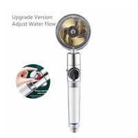 Water-saving shower head with 360° rotation - AquaTurbo