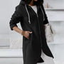 Damen Hoodie Weste mit Reißverschluss und Kapuze – Shaly