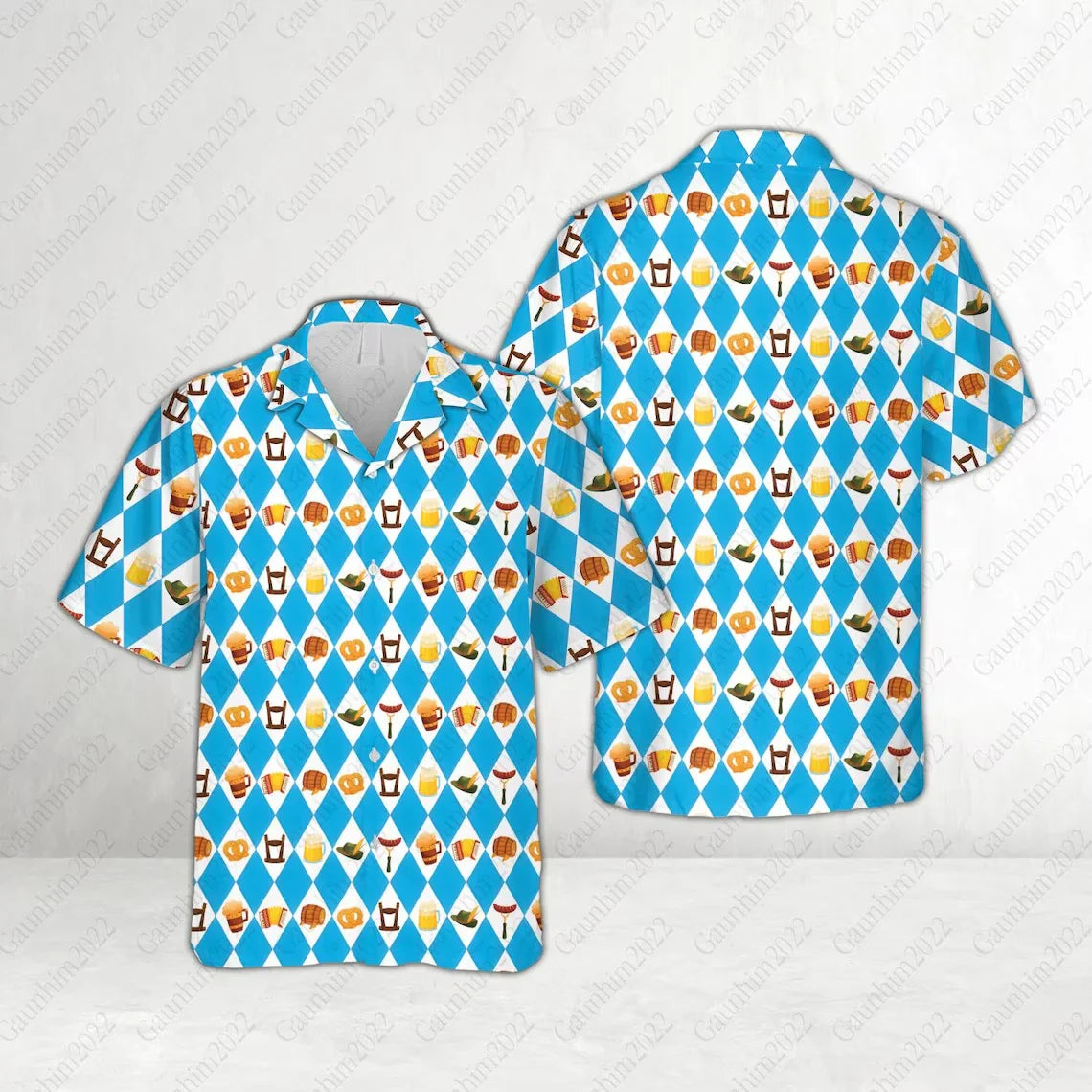 Herren Hemd mit Oktoberfest Print – BayernHemd Oktoberfest 2025