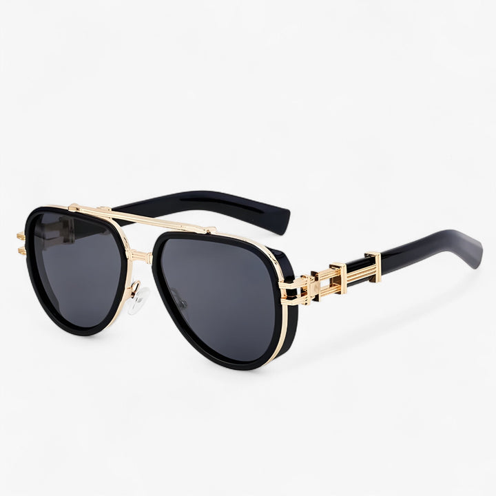 Oversized Steampunk-Sonnenbrille mit Polarisierten Gläsern – Arclight