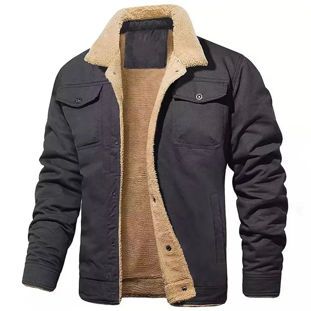 Herren Bomberjacke aus Baumwollfleece – Ewan