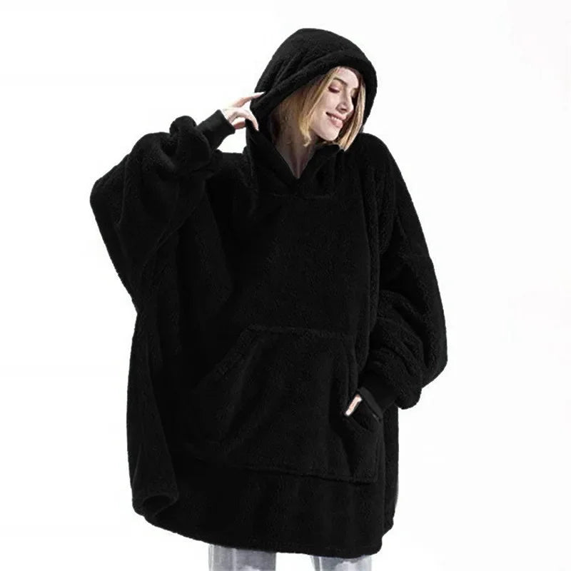 Übergroße Flanell-Dekentrui für Damen & Herren – FleeceHaven