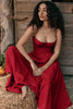 Stylisches Sommerkleid mit Spaghettiträgern und Taillenmieder – Mira