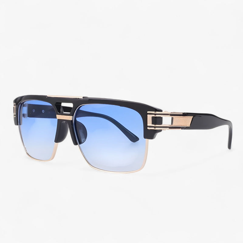 Verspiegelte Retro Designer-Sonnenbrille – Calvero
