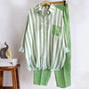 Zweiteiliges Sommer-Set aus Leinen Lockeres Shirt & Weite Hose - Zayenne