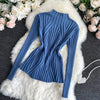 Damen Strickpullover mit Rollkragen und langen Ärmeln – Elodie