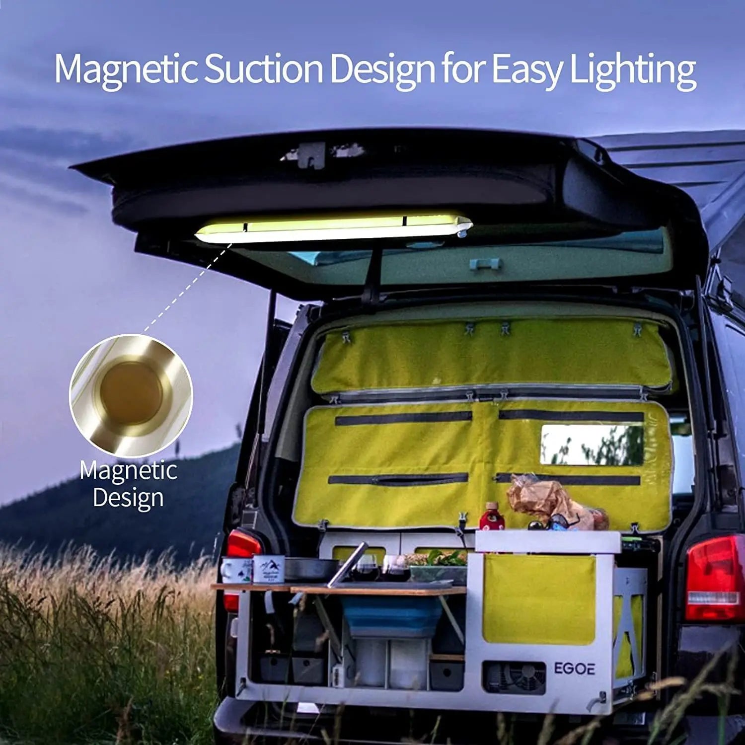 Aufblasbare Solar-LED-Rohrlampe – LumiGlow Pro