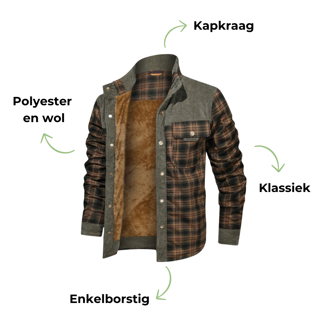 Herren Karierte Outdoor Jacke - Mason