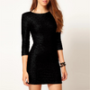 Schlankes Pailletten-Cocktailkleid in Gold – Gilda