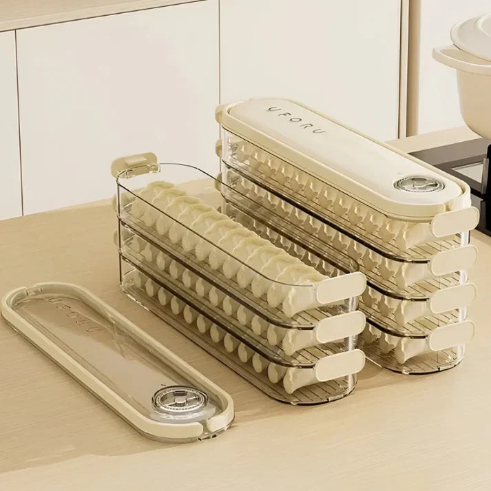 Stackable Fresh-Keeping Box with Lid – FridgeStack