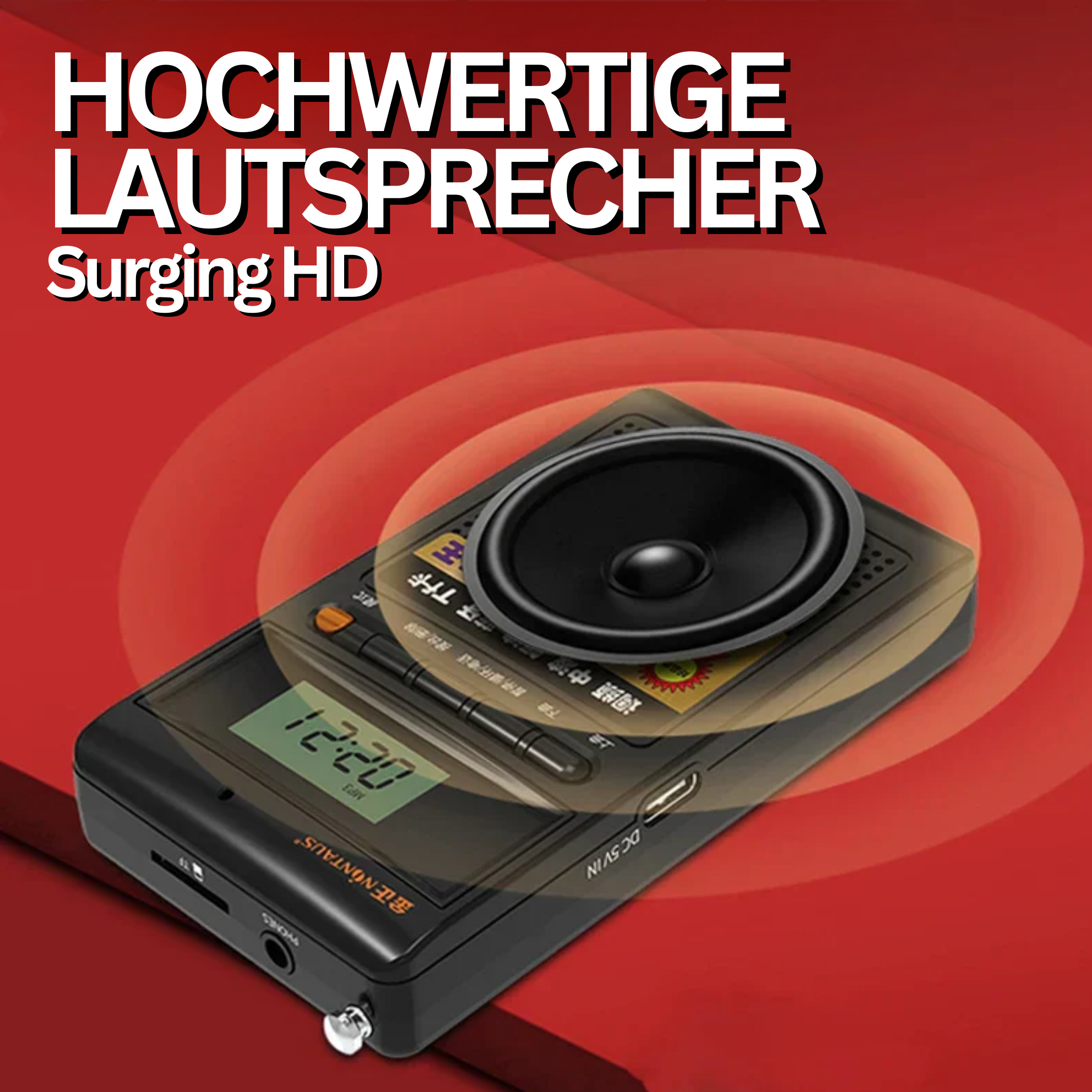 Tragbares Bluetooth-Radio und MP3-Player - SoundPocket Mini