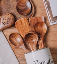 Natural Wooden Kitchen Utensils - RustiCook