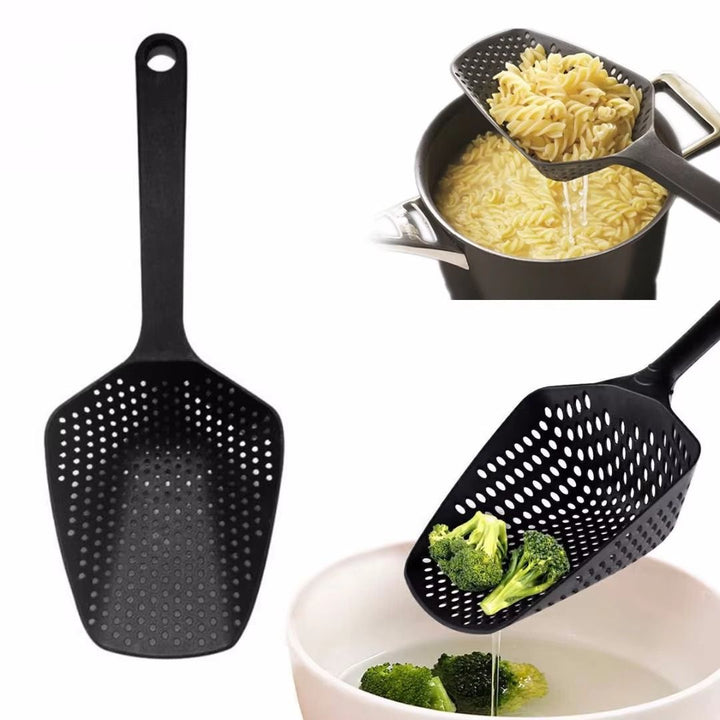 Large PP kitchen spoon for draining and serving - EasyDrain
