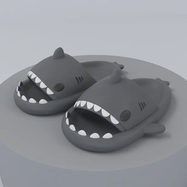 Unisex Lightweight Summer Slippers with Shark Design – FinSteps