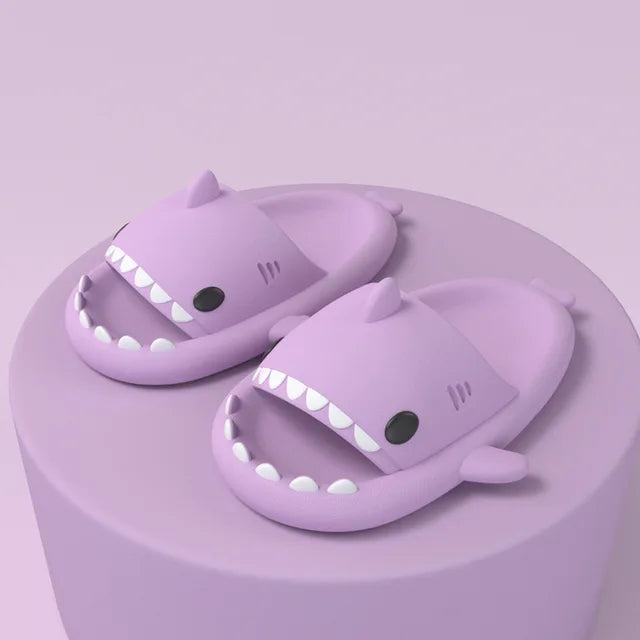 Unisex Lightweight Summer Slippers with Shark Design – FinSteps