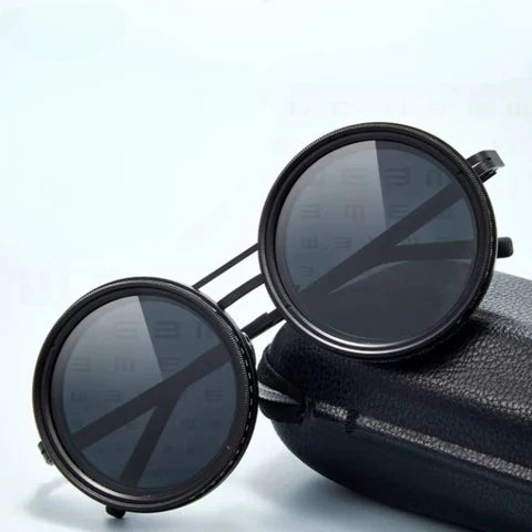 Handgefertigte Sonnenbrille mit Verstellbarer Linsendämpfung und UV-Filter - OptiShade Pro ND9