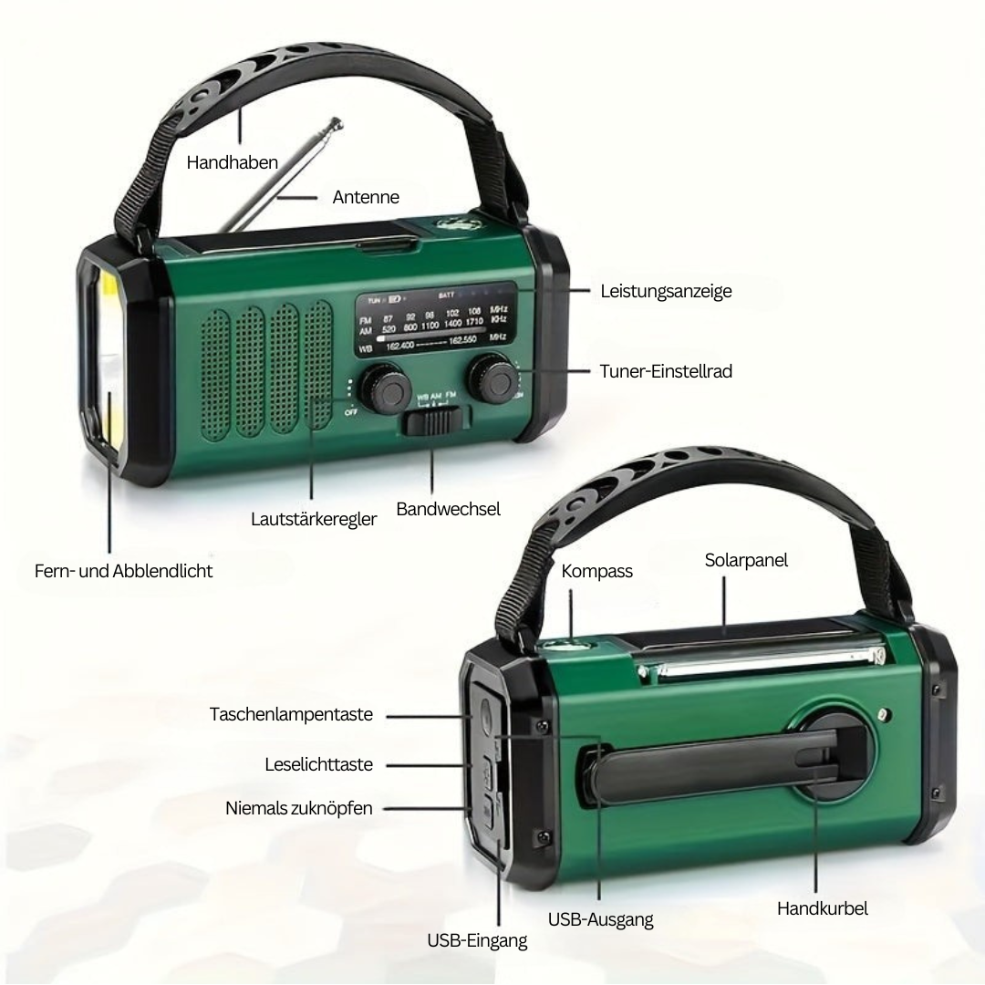 Multifunctional Emergency Radio - SurvivorPowe