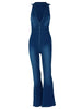 Atmungsaktiv & Stylisch Denim Jumpsuit mit V-Ausschnitt Damen – Fenja