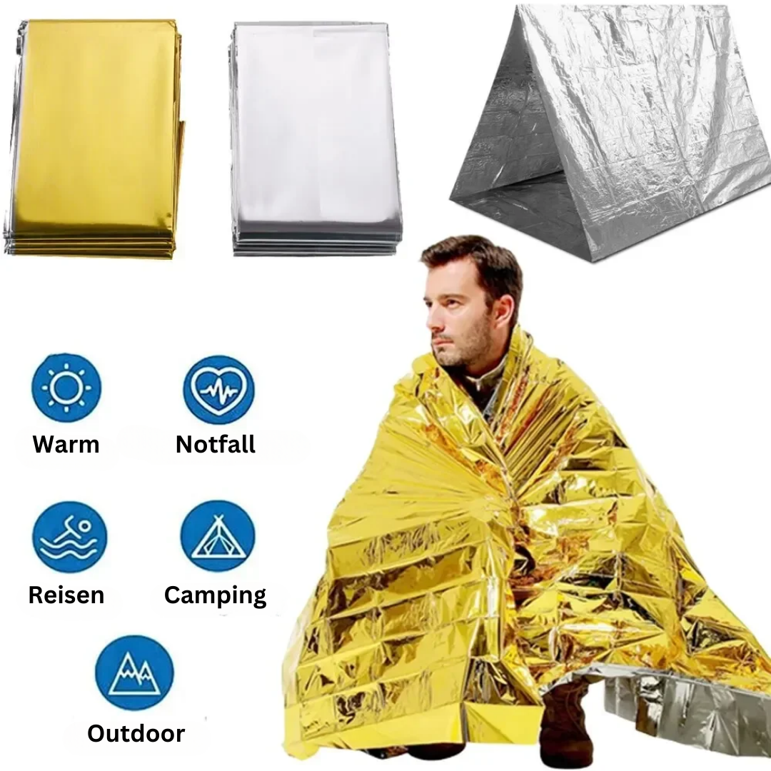 Multifunktionale Notfalldecke und Isolationsdecke - ThermaShield Poncho