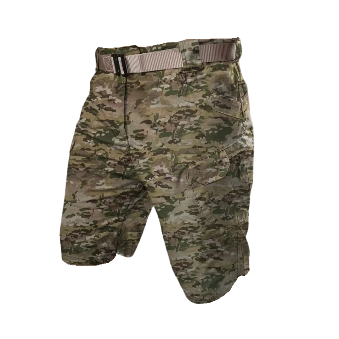 Herren Outdoor Shorts mit 6 Reißverschlusstaschen - FlexTrek Cargo Shorts