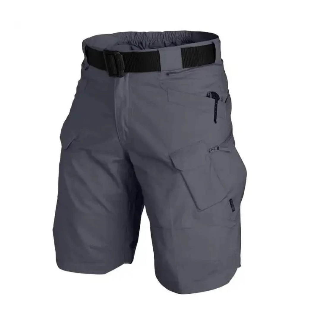 Herren Outdoor Shorts mit 6 Reißverschlusstaschen - FlexTrek Cargo Shorts