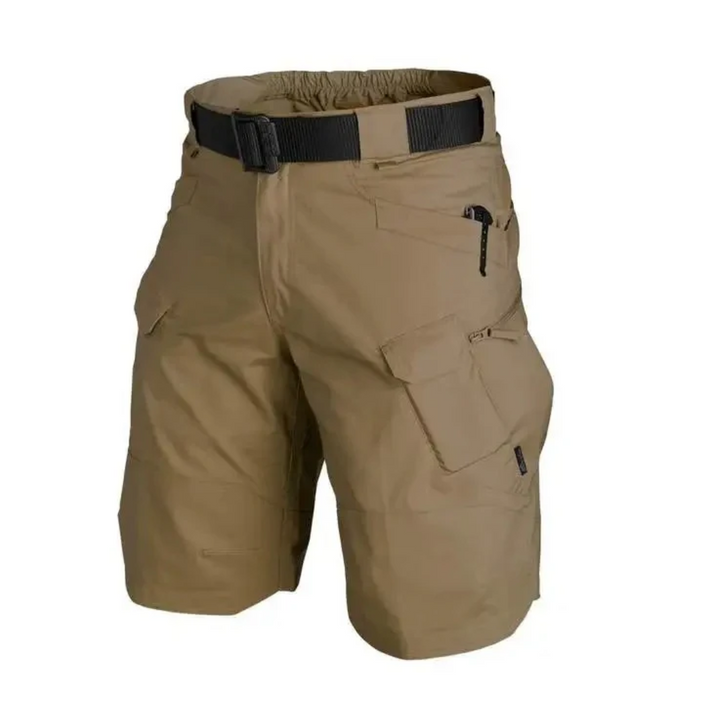 Herren Outdoor Shorts mit 6 Reißverschlusstaschen - FlexTrek Cargo Shorts