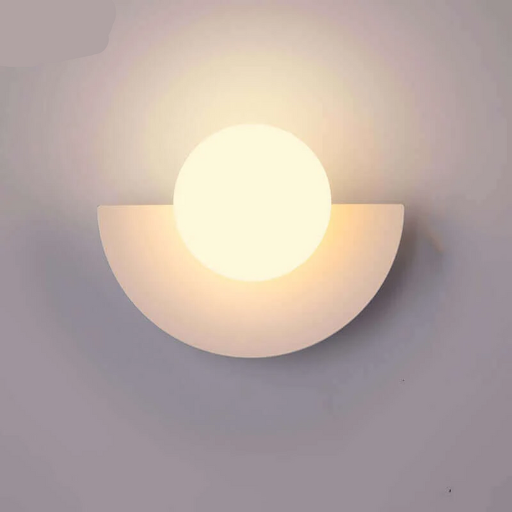 Metallische Halbmond-Wandlampe - LunaMetal