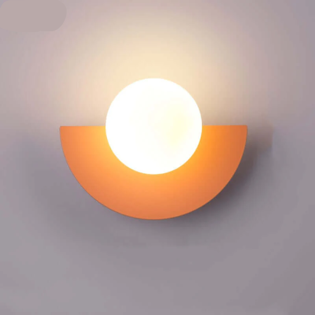 Metallische Halbmond-Wandlampe - LunaMetal