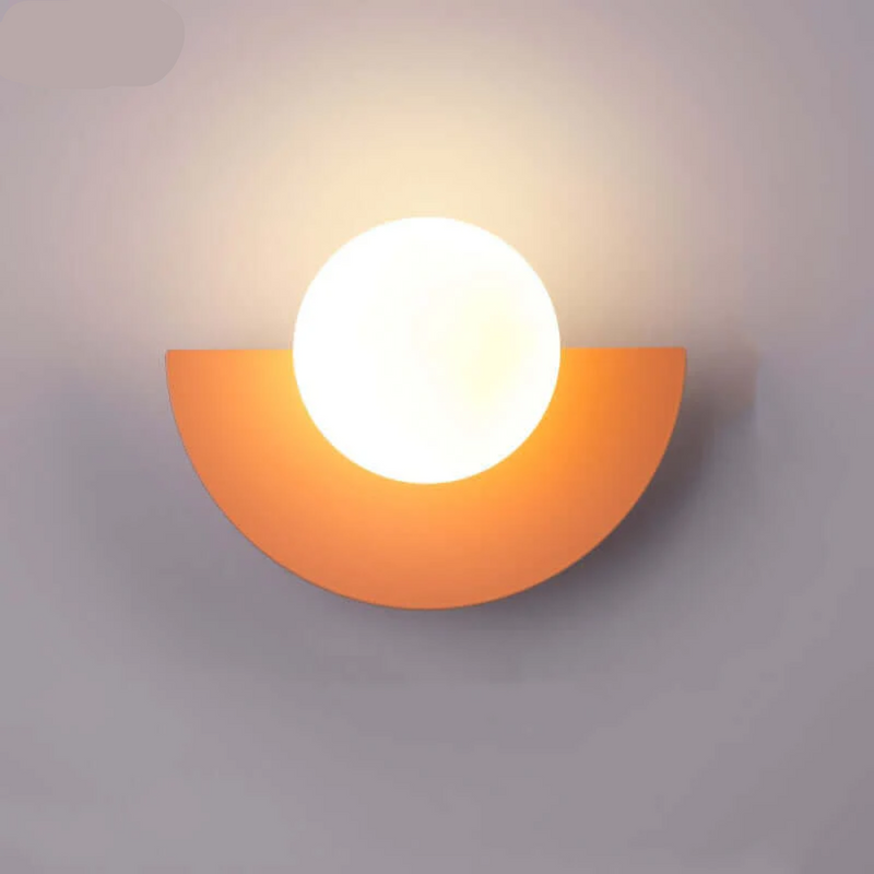 Metallische Halbmond-Wandlampe - LunaMetal