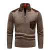 Herren Pullover mit Edge-Zipper-Neck und langem Arm – Cedric