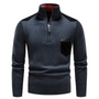 Herren Pullover mit Edge-Zipper-Neck und langem Arm – Cedric
