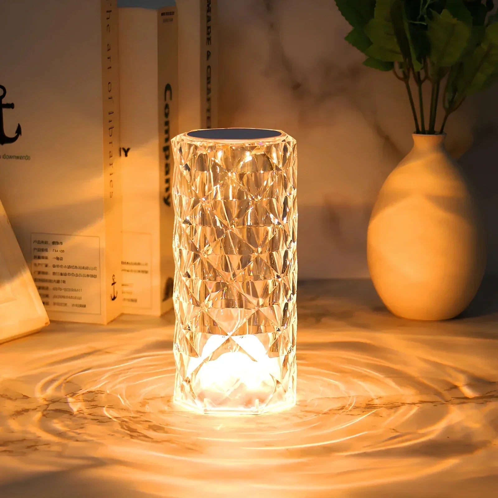Kristall Tischlampe mit Touch-Bedienung - Aurora