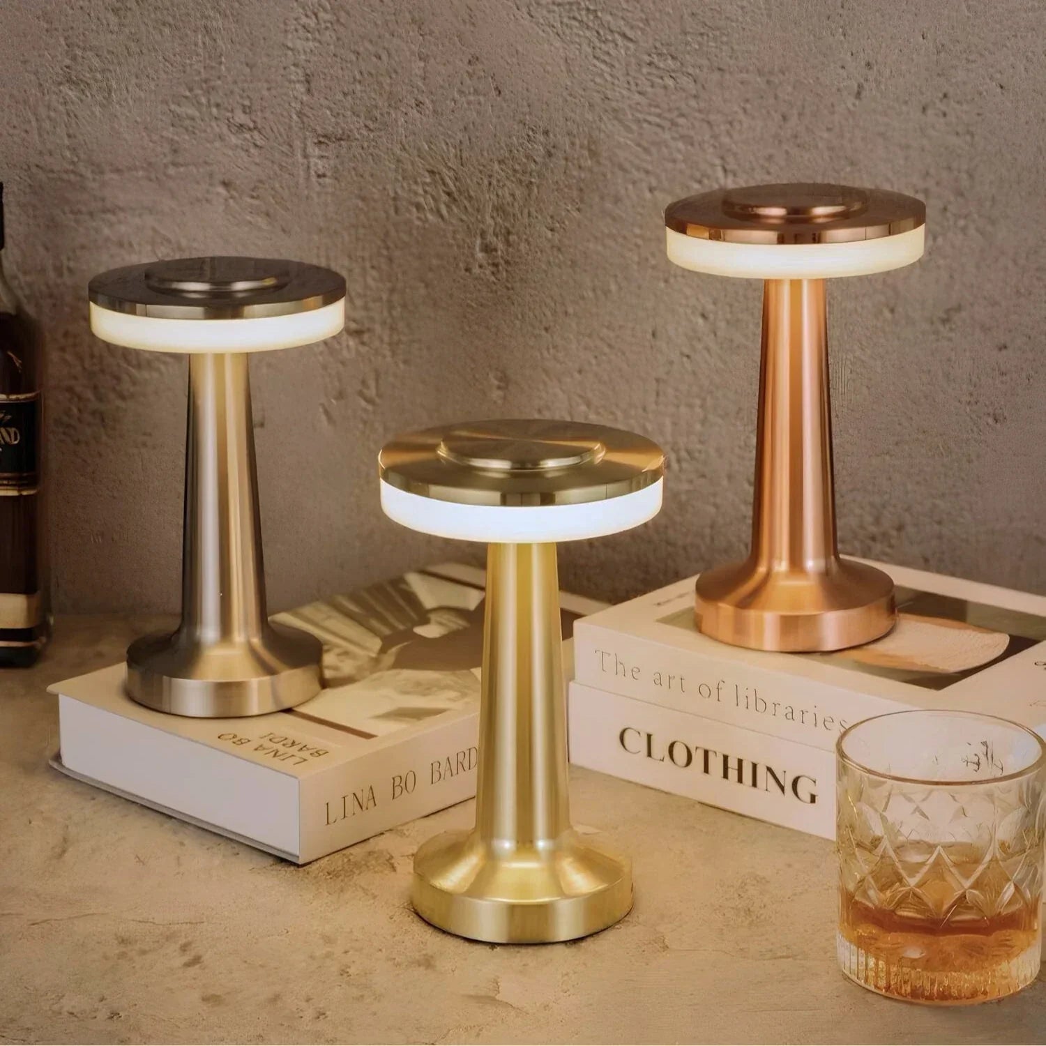 Drahtlose Retro Tischlampe - LumiBar