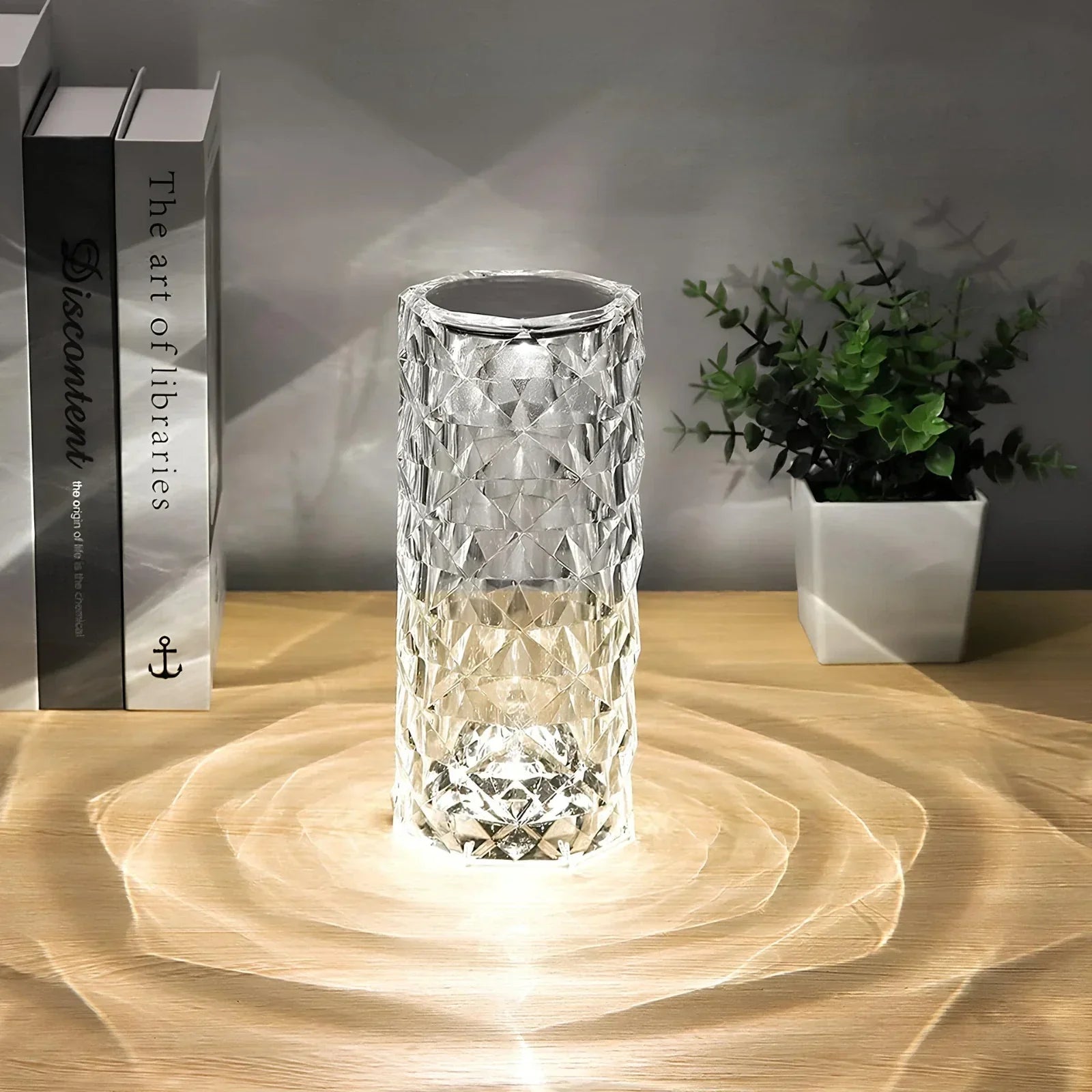 Kristall Tischlampe mit Touch-Bedienung - Aurora