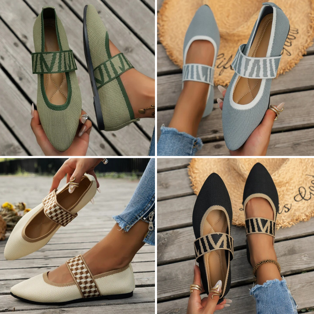 Stilvolle Damen Sommerschuhe mit spitzer Zehenpartie – Lina